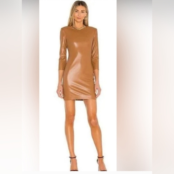 Alice + olivia inka leather mini dress Size 4 - Picture 11 of 16